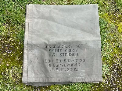 Large Reclaimed British Army Rip Stop Canvas Sheet / Tarpaulin - Alvis Stormer • £10.99