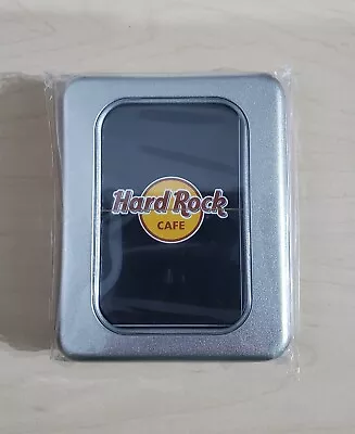 New & Sealed Hard Rock Cafe Casino Poker Playing Cards In Collectible Metal Tin • $10.95