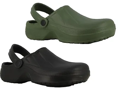 Adults Garden Clogs EVA Lightweight Slip On Mules Hospital Chef Comfort Sandals  • £9.99