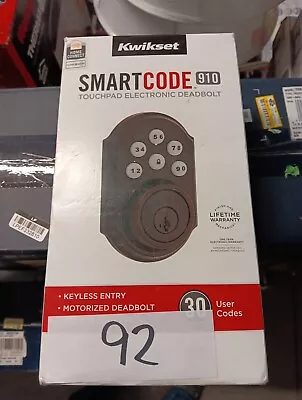 910 SmartCode Traditional Electronic Deadbolt With Z-Wave Technology V-Bronze • $120