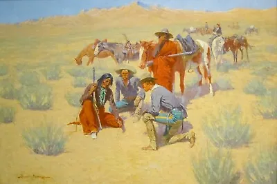 A Map In The Sand By Frederic Remington Western Giclee Art Print + Ships Free • $71.10