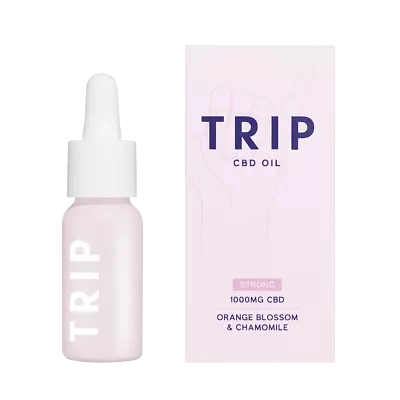 Trip CBD Oil Organic Hemp Dropper Orange Blossom Cannabis Drops 300/1000mg 15ml • £26