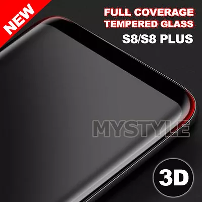 Galaxy S8 S8 Plus Genuine 3D Tempered Glass Full Cover Guard Screen Protector • $3.95