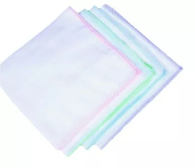 15 Baby Muslin Washcloths Natural Cotton Baby Wipes Soft Newborn Baby Face Towel • $14.99