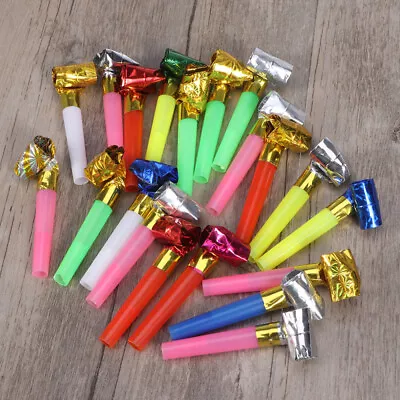  120 Pcs Child Party Favor Horn Bag Stuffers For Kids Game Noise Makers • £10.48