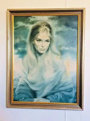 VINTAGE ‘Girl Of Valdarno’ Joseph Wallace King VINCIATA(J H Lynch Era)Framed  • $350