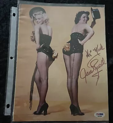 Jane Russell Psa Dna Autograph 8x10 Photo W/Marilyn Monroe Hand Signed No Cert!! • $249.99