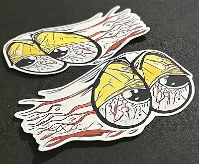 X2 Bopper Chopper Hot Rod Fender Motorcycle Vintage Eyeball Vinyl Sticker Decals • $4.99