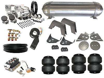 Air Suspension System 3/8 Accuair 86-93 Mazda B2200 B2000 Pickup Airbag Kit FBSS • $1599