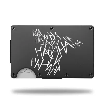 Custom Laser Engraved Wallet - JOKER LAUGH HA HA HA - GREAT GIFT WALLET • $22