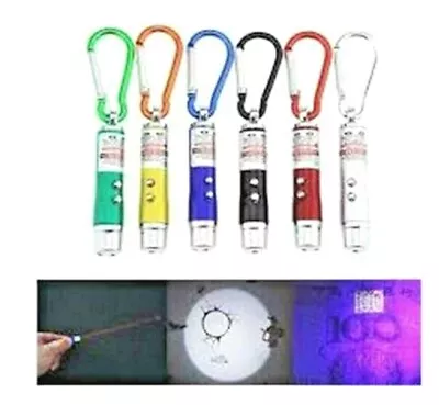 Mini Laser Pointer UV Light Lazer Pointer LED Training Torch Cat Dog Fun Toy Pen • $8.95