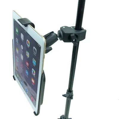 Extended Tough Clamp Music / Microphone / Stand Mount For Apple IPad PRO 12.9 • £77.99