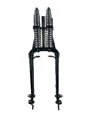 I-Beam Springer Forks Inline For Harley Big Twins Black Plus Chrome • $1800