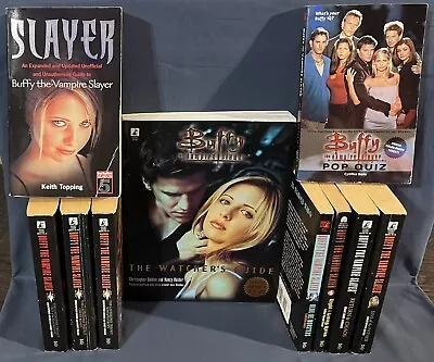 Lot Of 10 BUFFY THE VAMPIRE SLAYER Books Watcher’s Guide Gatekeeper Trilogy Quiz • $30
