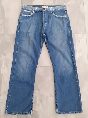 Vintage Mens Levi Strauss Blue Cotton Denim Jeans Button Closure W36 L30 • £10