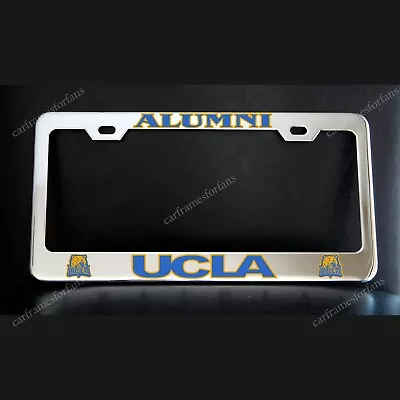 UCLA ALUMNI License Plate Frame Custom Made Of Chrome Plated Metal • $29.99