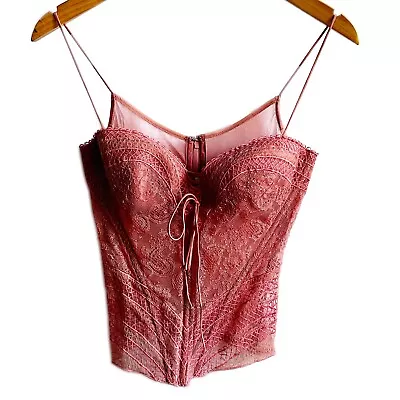 LA PERLA | Corset Bustier | Rose | Size 44 | ITALY • $799