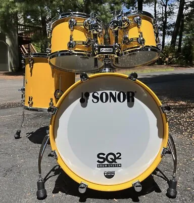 Sonor Sq2 Signal Yellow Medium Beech Shells • $3500
