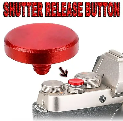 Soft Shutter Release Button Red Shutter Snap Button Fits Fujifilm X-pro1 X100 • £7.48