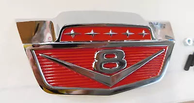 New Repro. 1961 1966 Ford F100 Truck V8 Hood Emblem Ornament 1962 1963 1964 1965 • $187.31