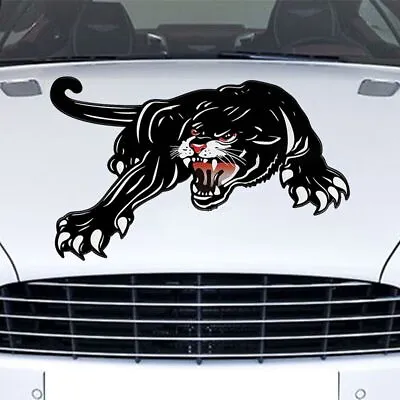 Car Truck Hood Side Body Vinyl Black Leopard Graphics Decal Emblem Sticker DIY • $9.30