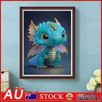 $12.19 • Buy 5D DIY Partial Special Shaped Drill Diamond Painting Dragon Kit Home Decoration