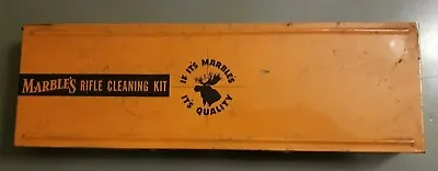 VTG MARBL'S RIFLE / GUN CLEANING KIT METAL BOX & OUTER'S BP600 .30 Cal • $38