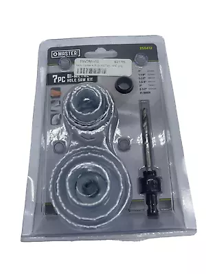 Master Mechanic 255412 7pc BI Metal Hole Saw Kit • $11.95