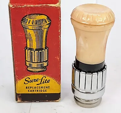 1930 's 1940 's DELUXE SANTAY CIGAR CIGARETTE LIGHTER CREAM MARBLE KNOB NEW 6V • $69.99