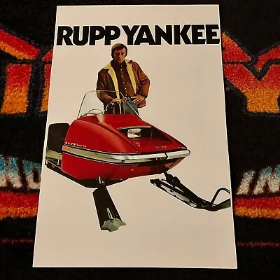 🏁 ‘73 RUPP YANKEE Snowmobile Poster  vintage Sled ((73YANKEE)) • $18.88