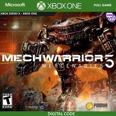 $9.99 • Buy MechWarrior 5: Mercenaries Xbox One, X|S, PC Key Argentina Region ☑VPN ☑No Disk