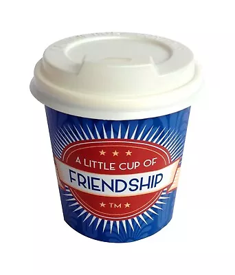 50 X 'A Little Cup Of Friendship' Coffee Cups 4oz (espresso Piccolo) 62mm • $10