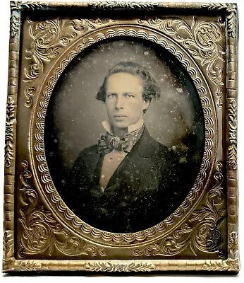 1/6 Plate Daguerreotype -  Young Victorian Man - Resealed • $16