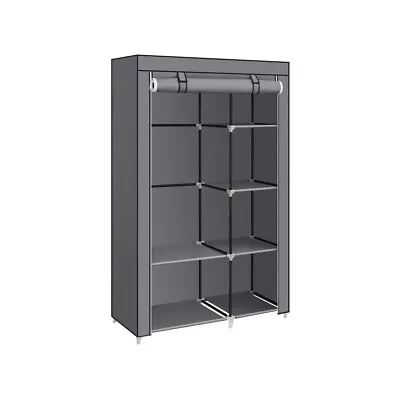 SONGMICS Grey Portable Wardrobe With Fabric Cover • £19.99