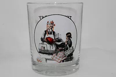 Vintage The Saturday Evening Post Norman Rockwell Collectible Glass The Model • $19.99