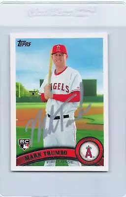 2011 Topps #57 Mark Trumbo Angels Signed Auto *K1770 • $4