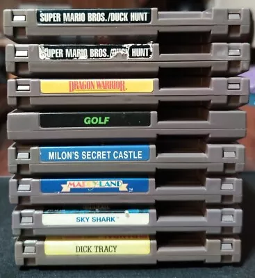  8 Nintendo NES Game Lot Tested Good Cartridges Only • $45