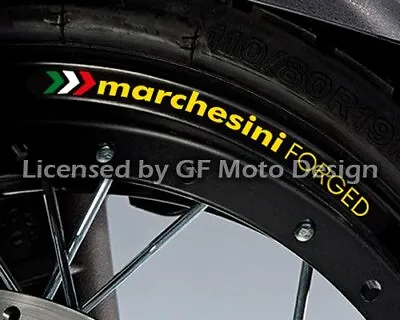 Marchesini Forged Wheel Decal Rim Stickers Set Ducati 848 1098 1198 Monster /243 • $10.87