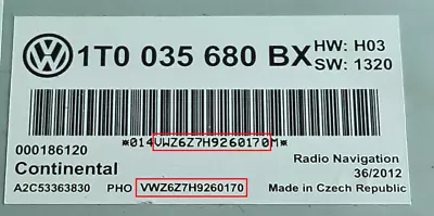 Volkswagen Radio Code Unlock Decode Service RCD510 RCD310 RNS315 Beta Gamma • £5.39