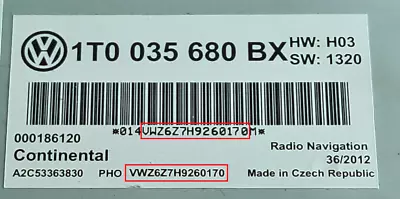 VW Volkswagen Radio Code Unlock Decode PIN Volkswagen Radio Code • £4.74