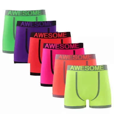 Boxer Shorts Underwear Awesome Men's Briefs Seamless Trunks Design 3 Pack Boxer • £8.99