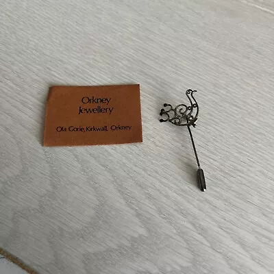Vintage Ola Gorie Orkney Scotland Silver Bird Pin • £9.99