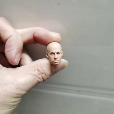 Painted 1/12 Scale Speed And Passion Vin Diesel Head Sculpt Fit 6  SHF Figure • $21.99