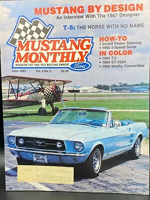 Mustang Monthly Magazine JUNE 1983 • $6.49