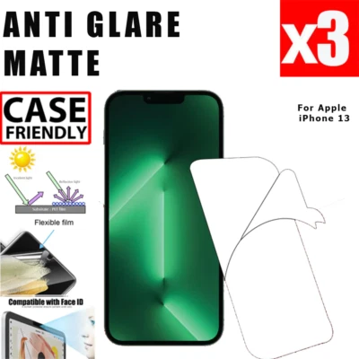 $9.99 • Buy 3X Anti Glare Matte Screen Protector Film For Apple IPhone 13