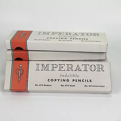 Vintage Richard Best Pencil 5 Boxes 12 Each Imperator Copying X-Hard 675 • $99.95