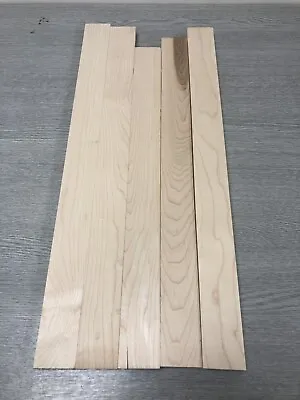 Maple Timber Hardwood Inlay Board PAR (offcuts) 48mm X 18mm X 500mm Long Minimum • £25
