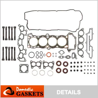 Fits 91-94 Nissan Sentra NX 1.6L DOHC Head Gasket Set Bolts GA16DE • $64.28