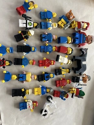 Vintage Toy LEGO DUPLO MIXED PEOPLE BULK LOT OF 31 Figures Horse Bird Motorbike • $50