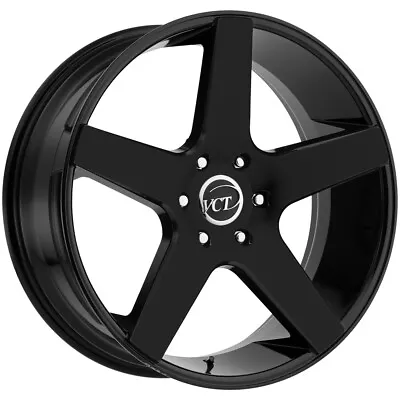 VCT V83 24x9 5x5.5  +15mm Gloss Black Wheel Rim 24  Inch • $303.99